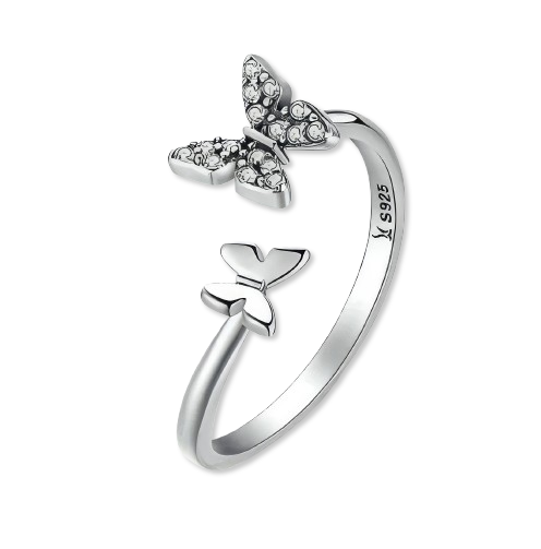 "Butterfly Kiss" Ring | Filigraner Schmetterling-Ring